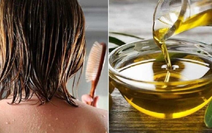 Huile d'olive au miel de cheveux
